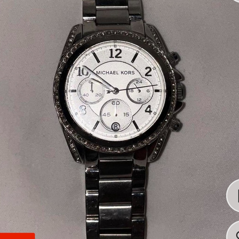 Silver authentic Michael Kors watch